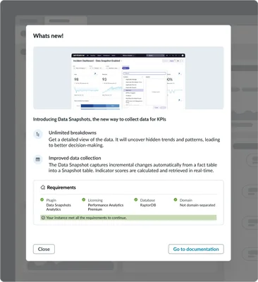 Single-step modal