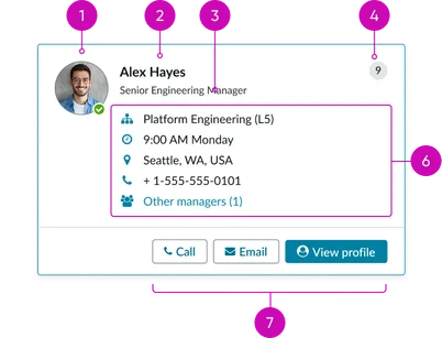 Expanded card details