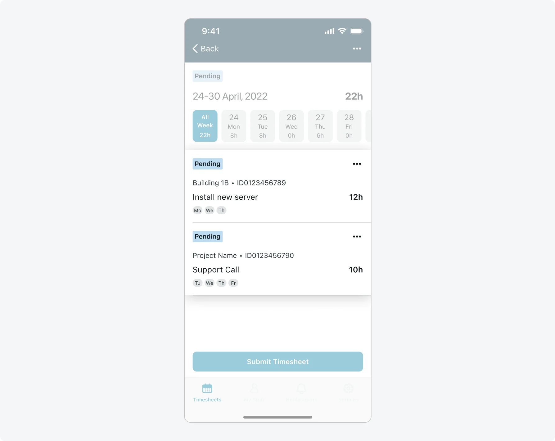 Embedded lists