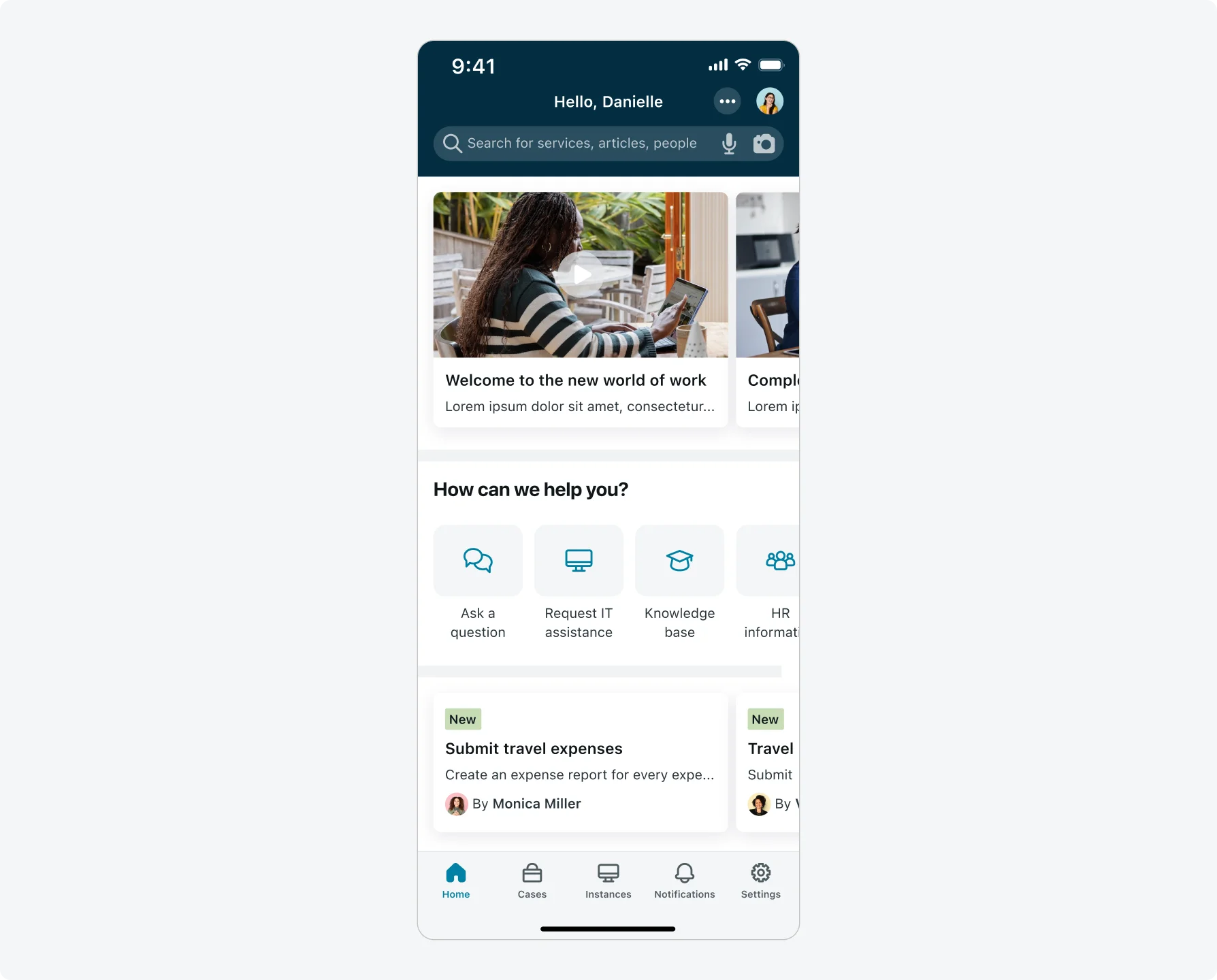 Launcher screen concept screen
