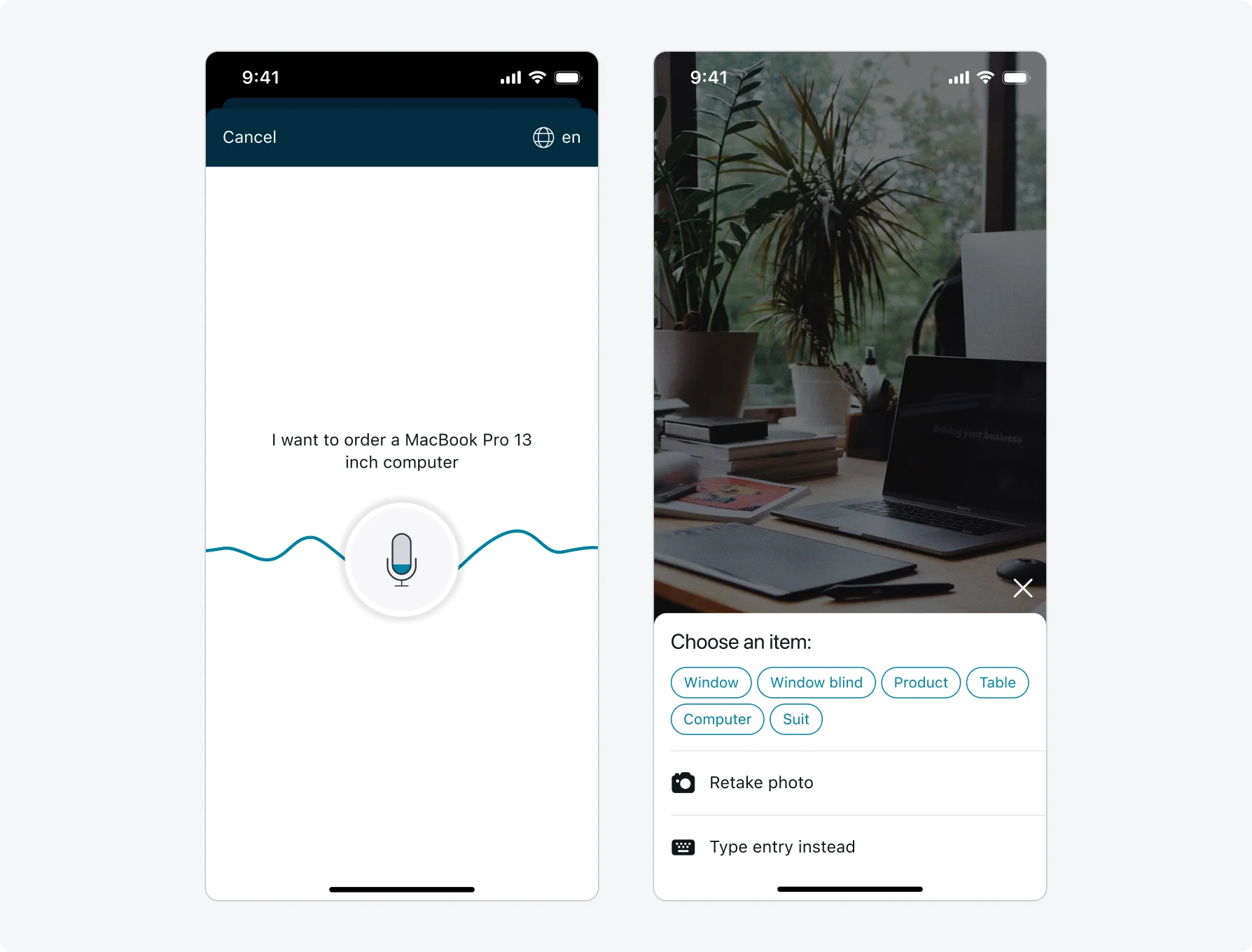 Global Search - Voice + photo search