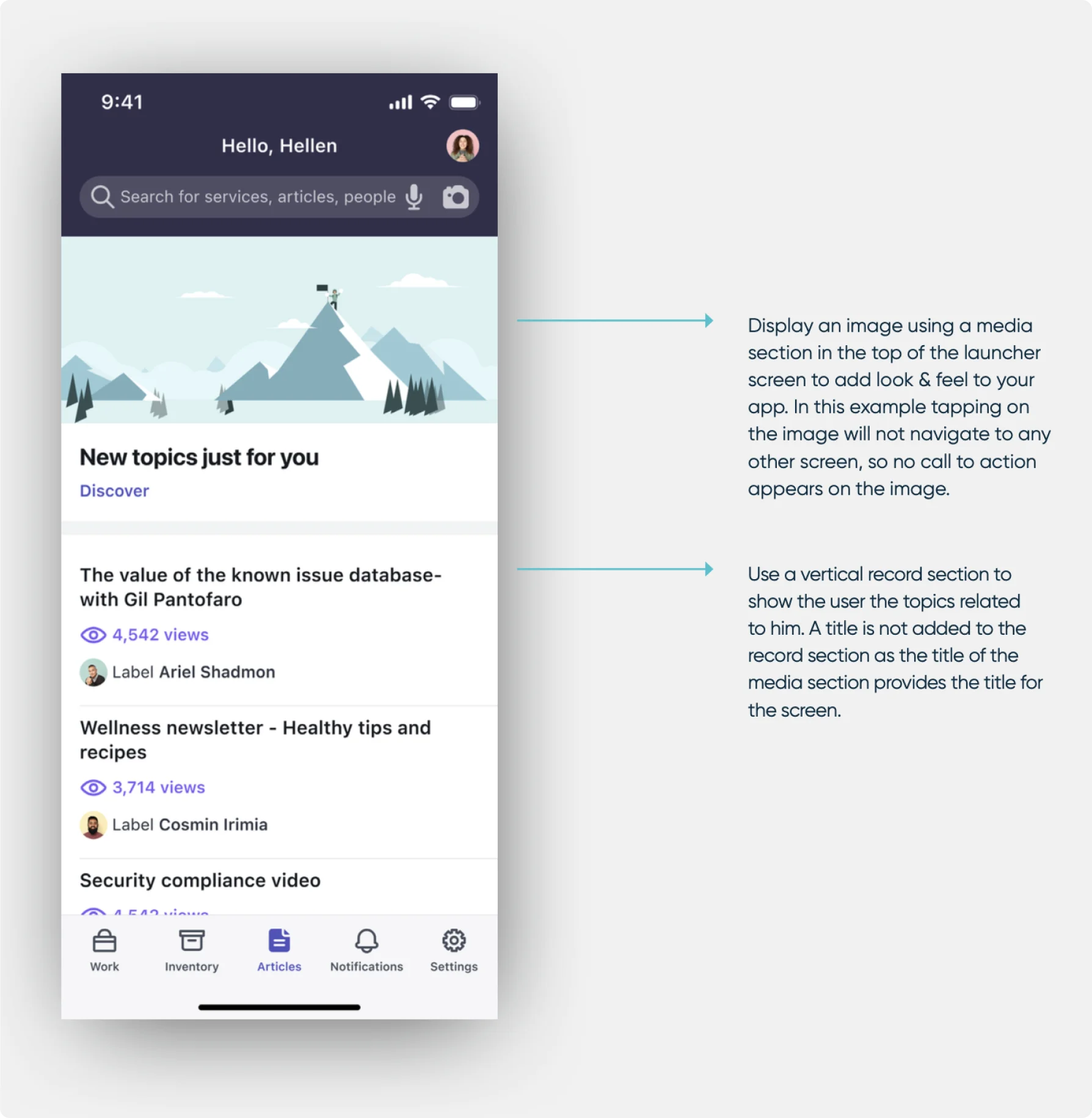 Launcher screen Examples 4