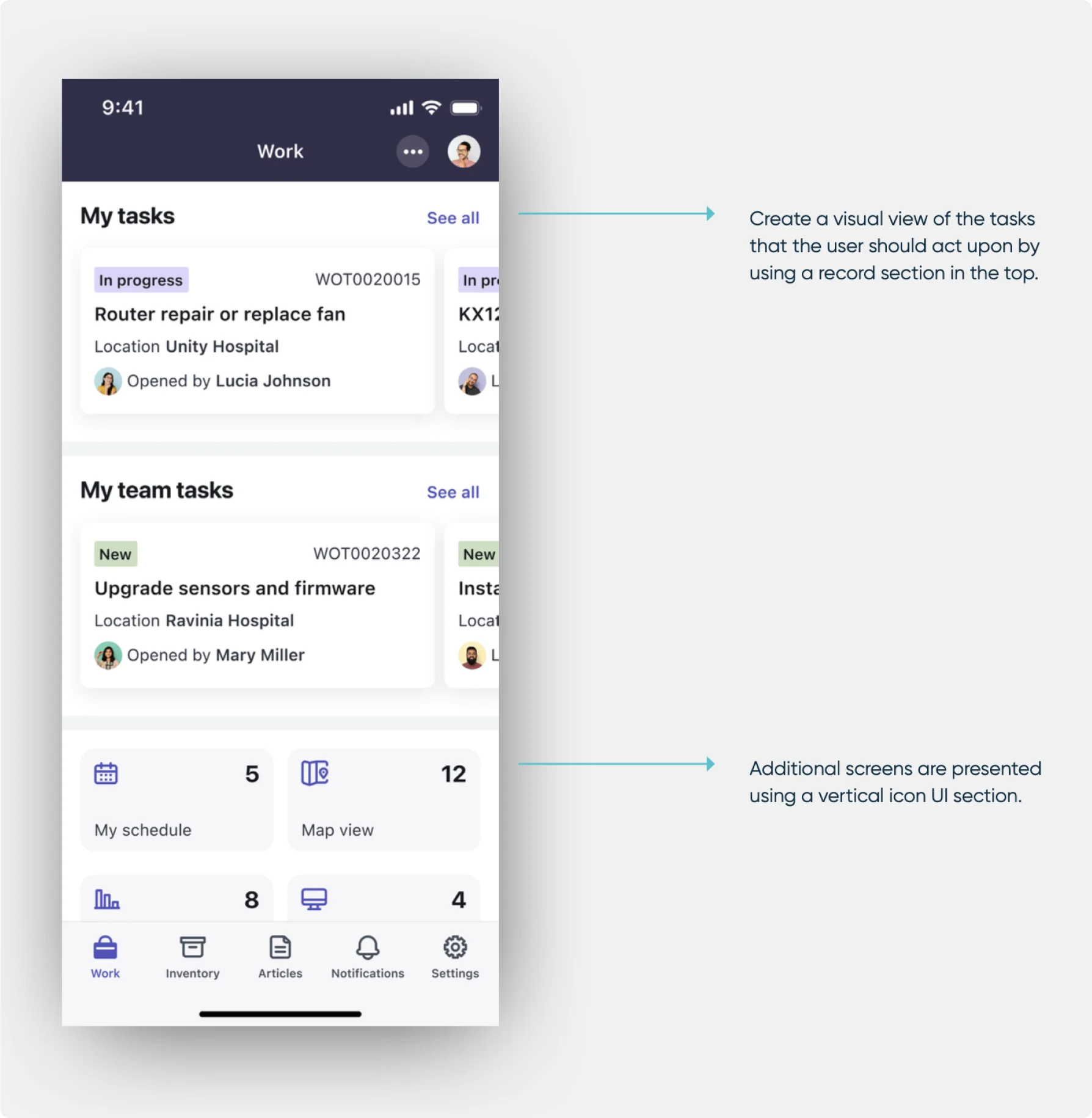 Launcher screen Examples 5