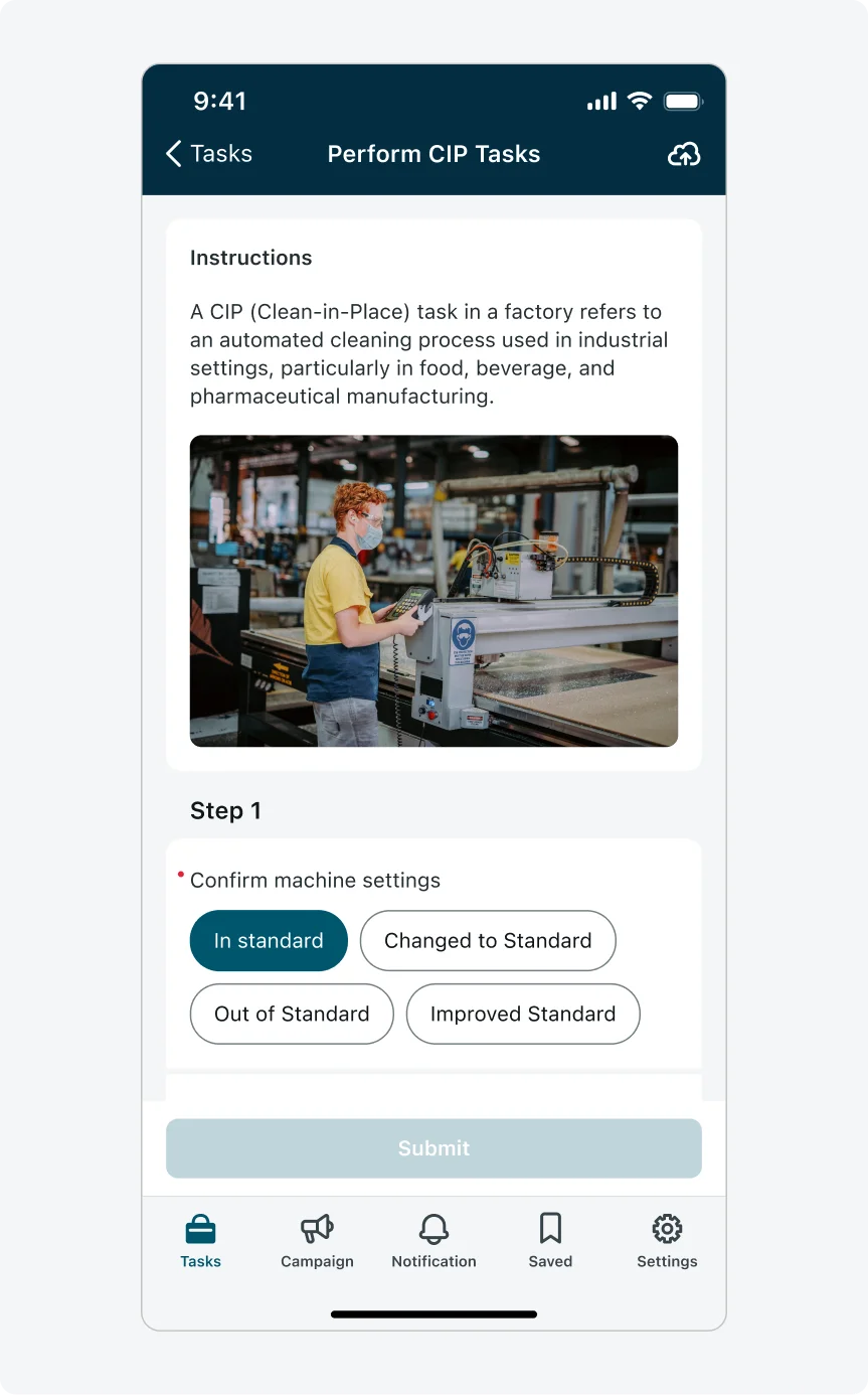 Mapped to a section: Serving as a guidance to the whole page