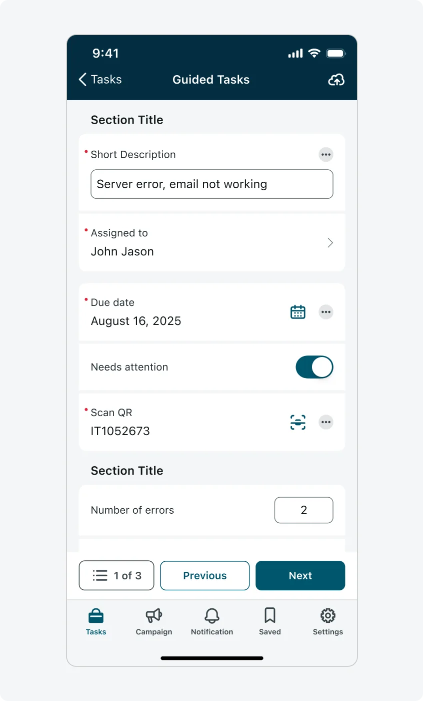 Input form screen presentation type