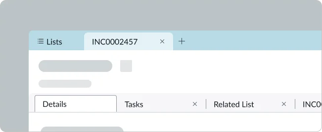 Workspace tabbed navigation diagram