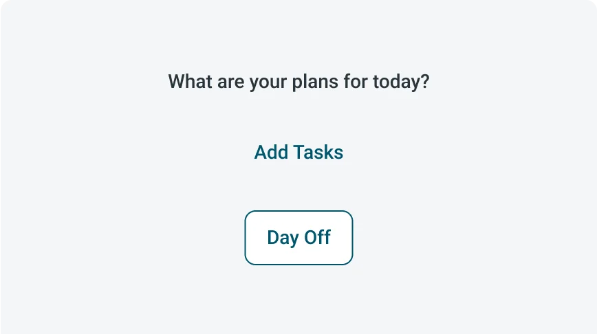 Text button used for a primary "Add tasks" button