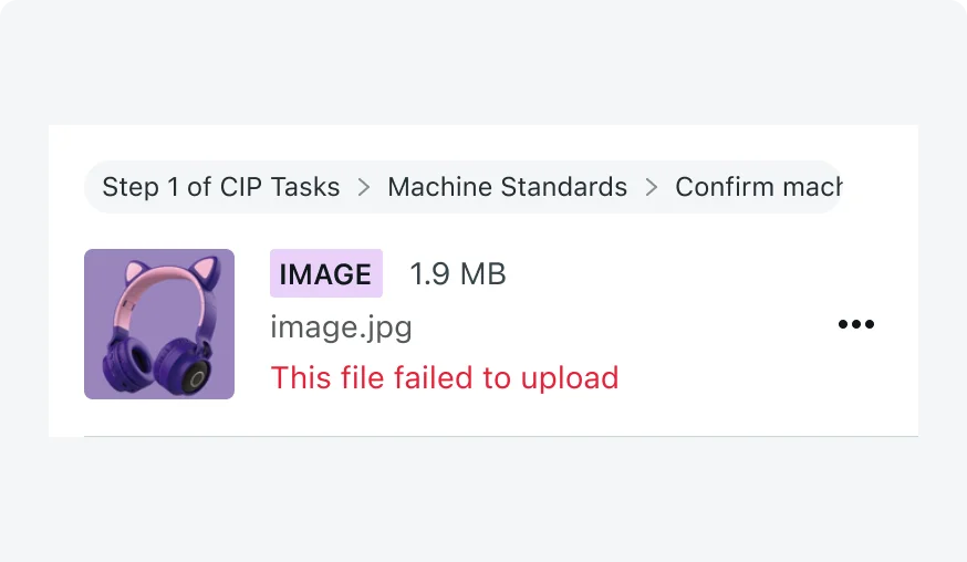 Breadcrumbs with long text using the wrong variant, which doesn't automatically apply a fade effect to indicate scrolling