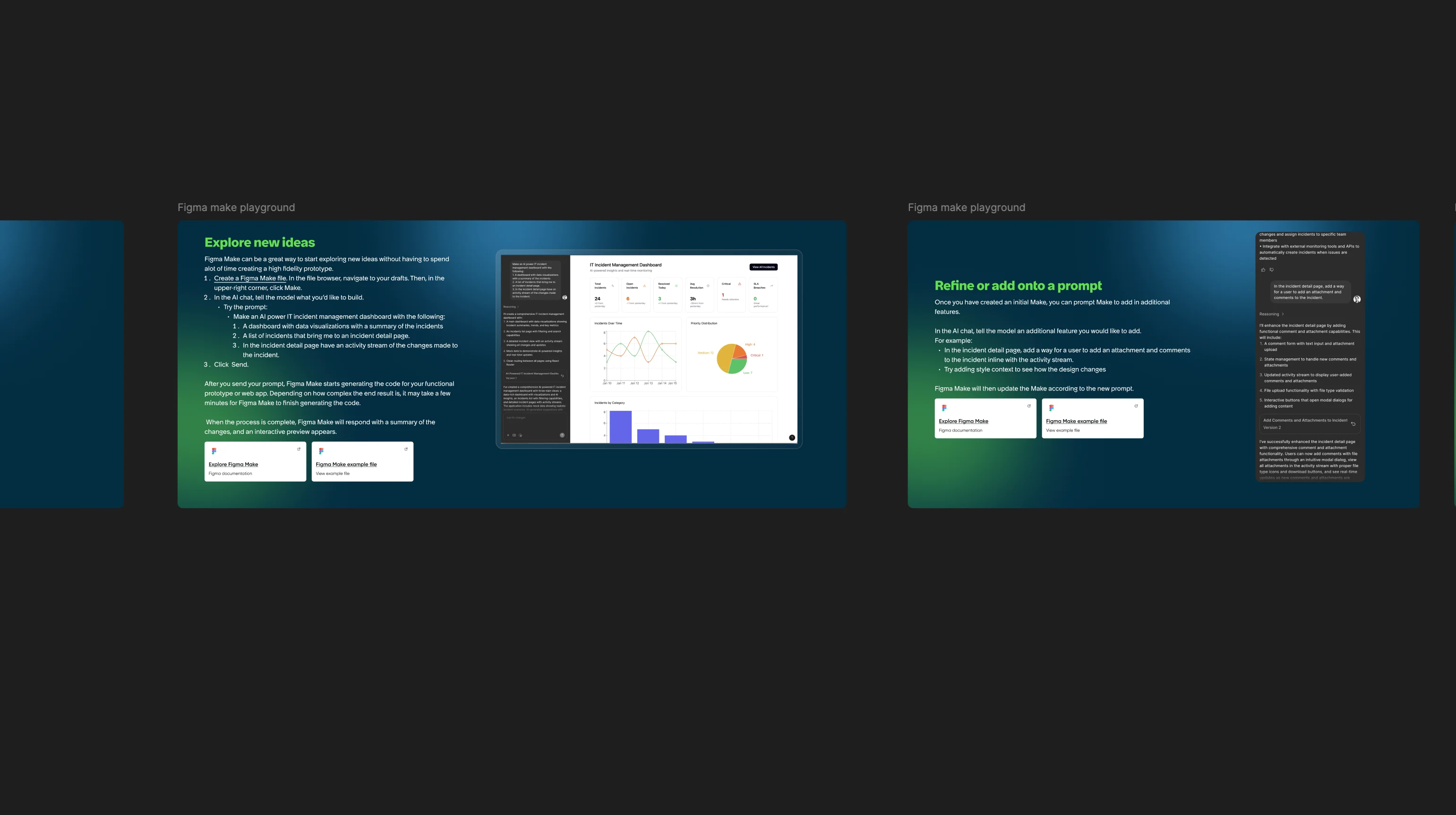A screenshot of a Figma file for a Figma Make playground.