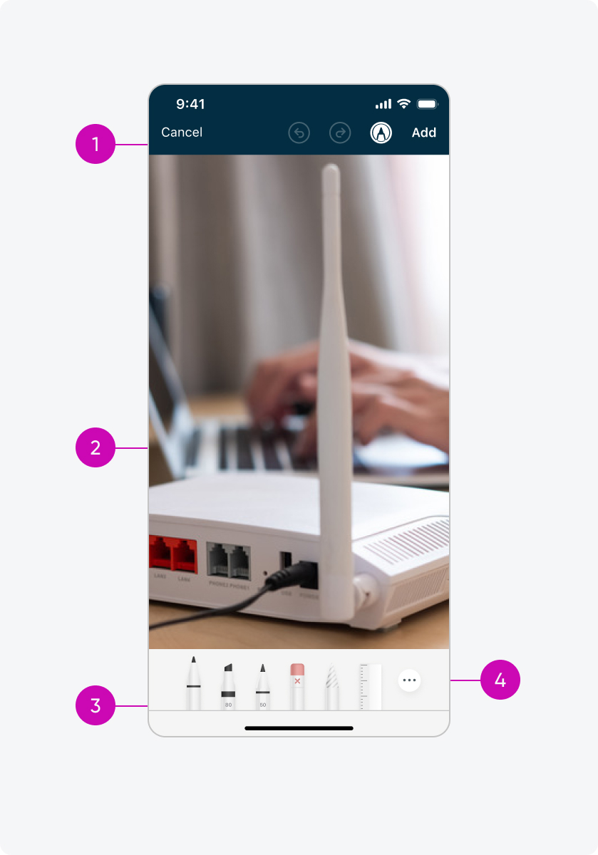 iOS image annotation