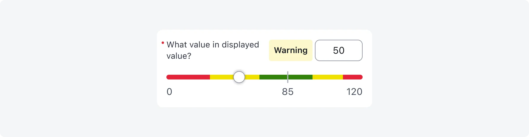 Slider with reference point not centered