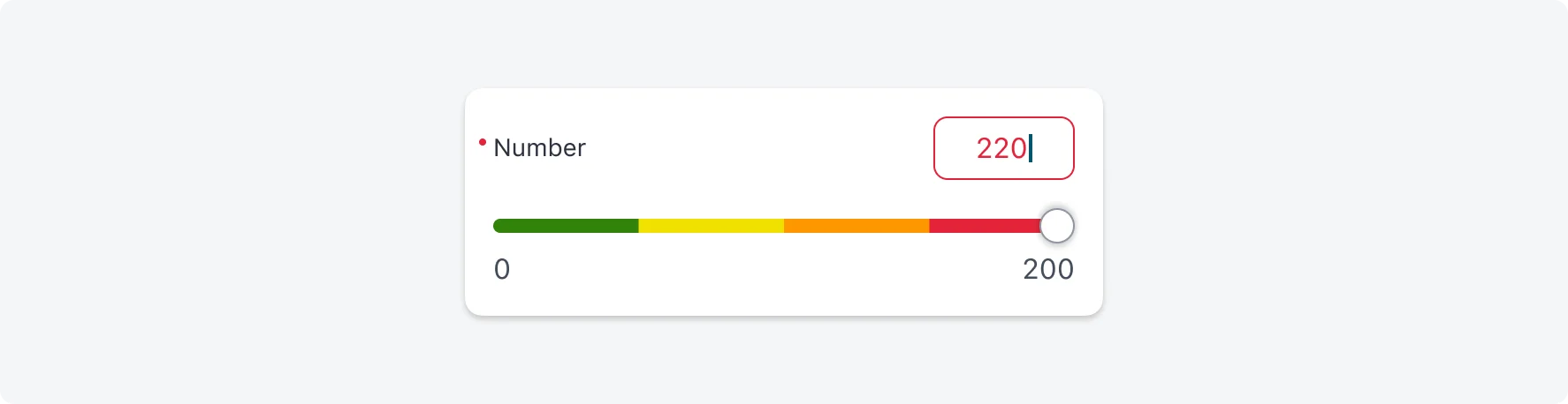 Invalid value entered in a color ranges slider