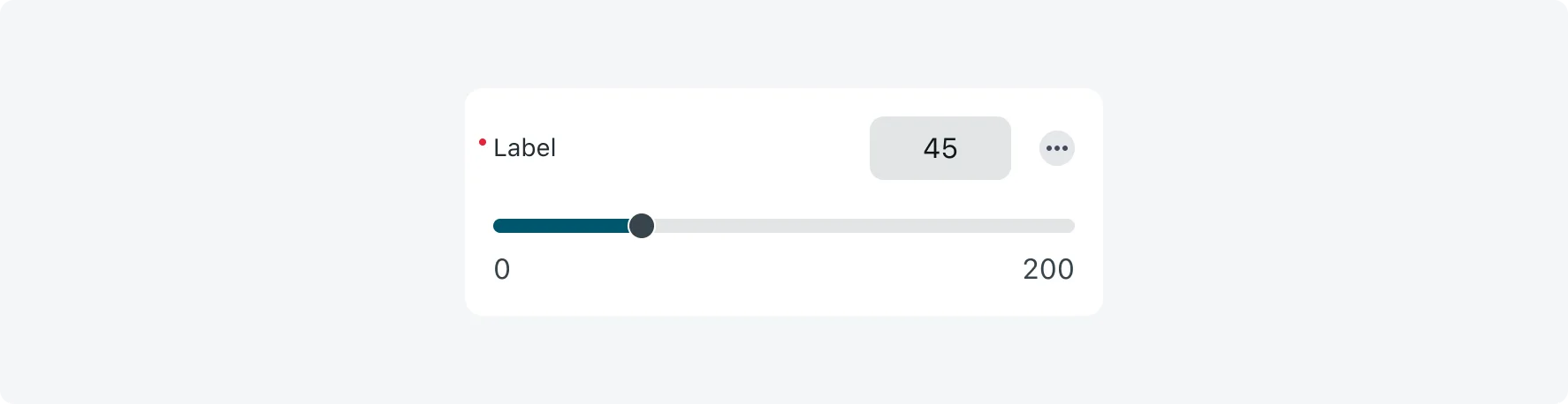 Slider input in read-only state