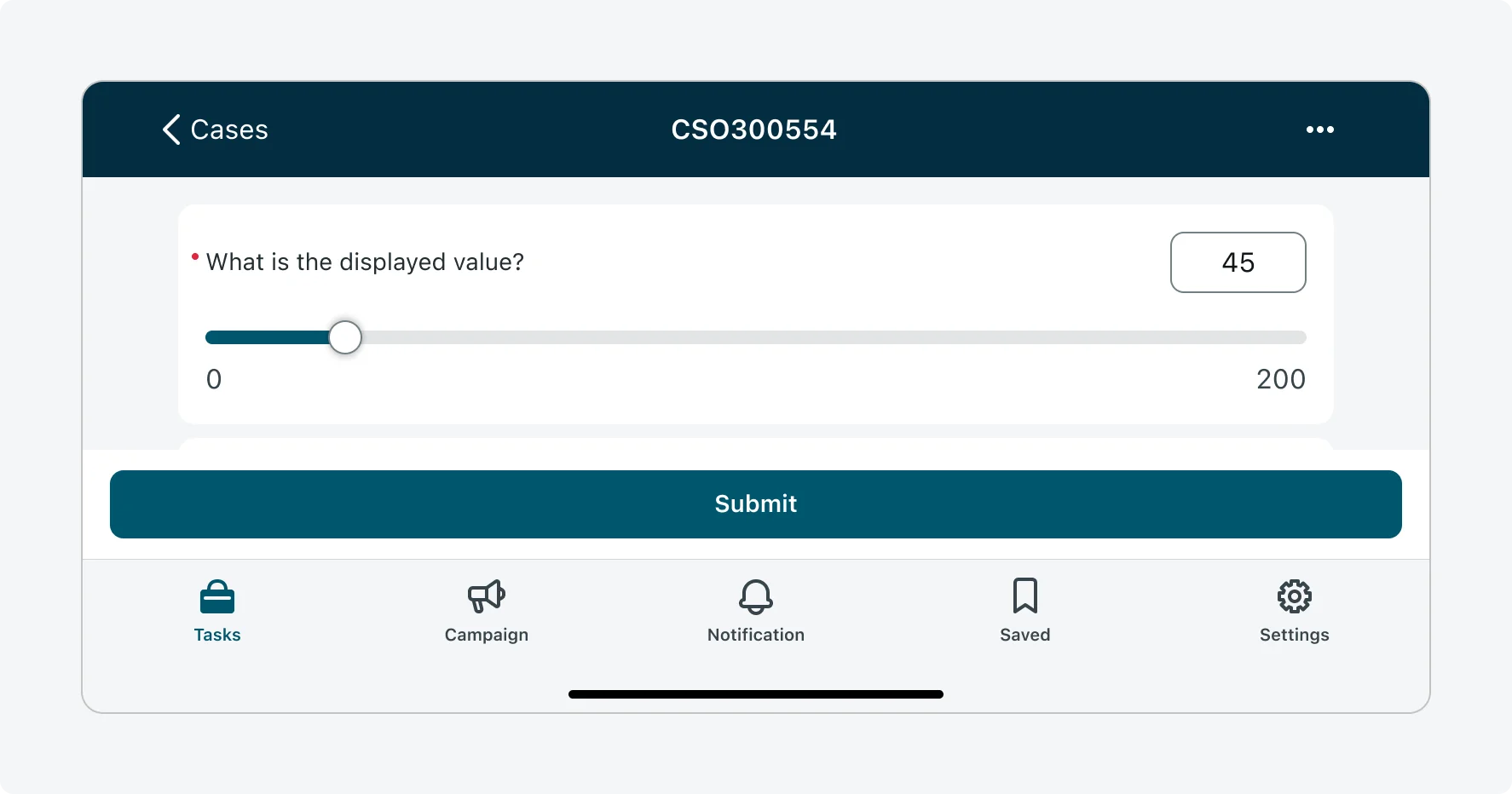 Slider input - responsive behaviors