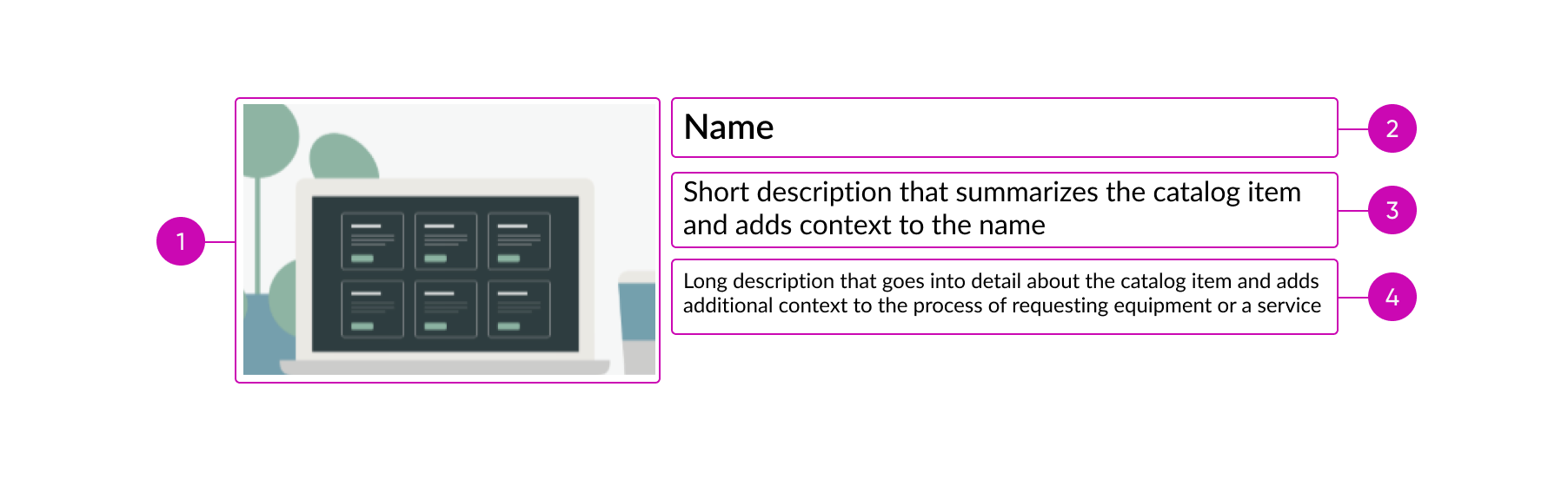 catalog header anatomy
