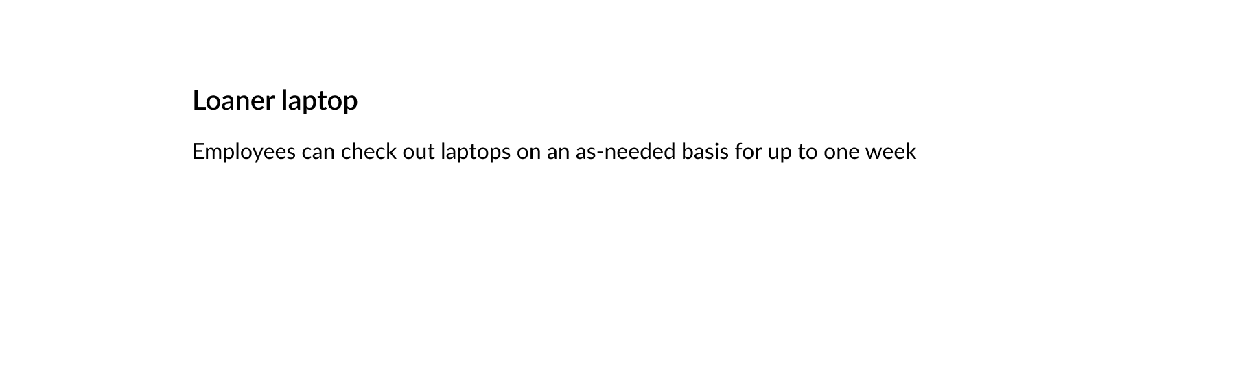 catalog header with no image and only a name and short description