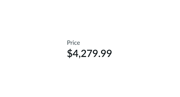 fixed price for an item in catalog item