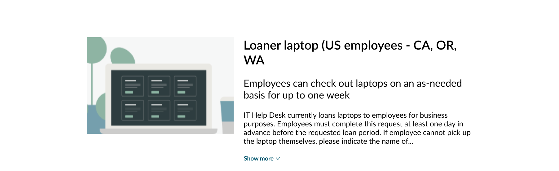 long description in content header truncates with ellipsis with a "Show more" option