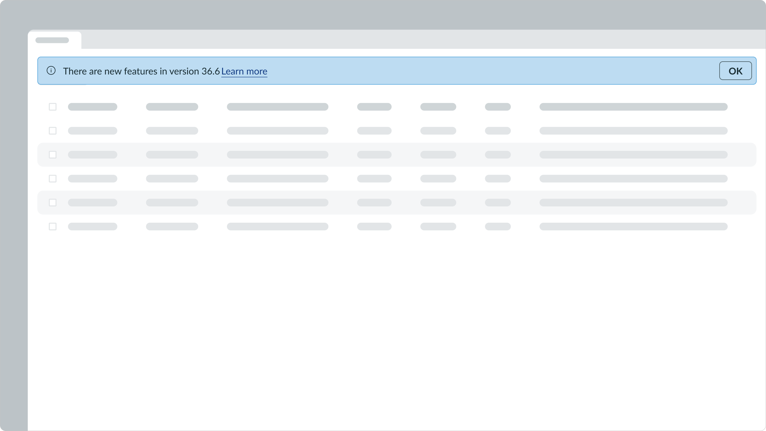 Usage Alert Text Link Dismiss