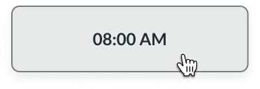 hover state for an appointment in day view