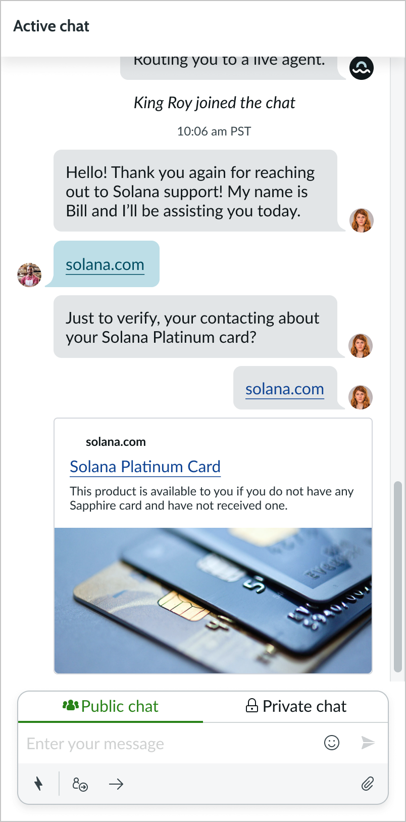medium image avatars shown next to chat messages