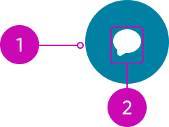 anatomy of a circular button