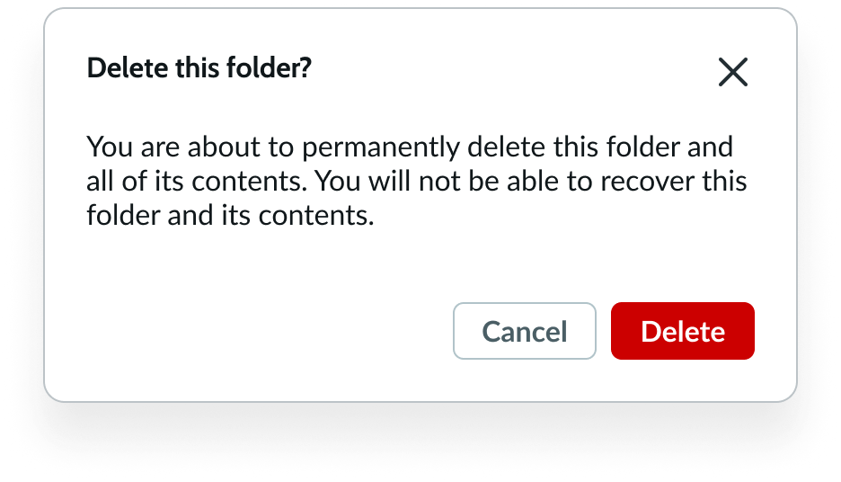 button variant primary negative example