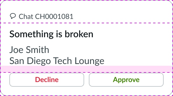 medium padding size on top and bottom of the card header tagline