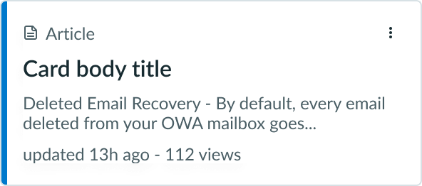 blue sidebar on the left of a card to visually categorize the card