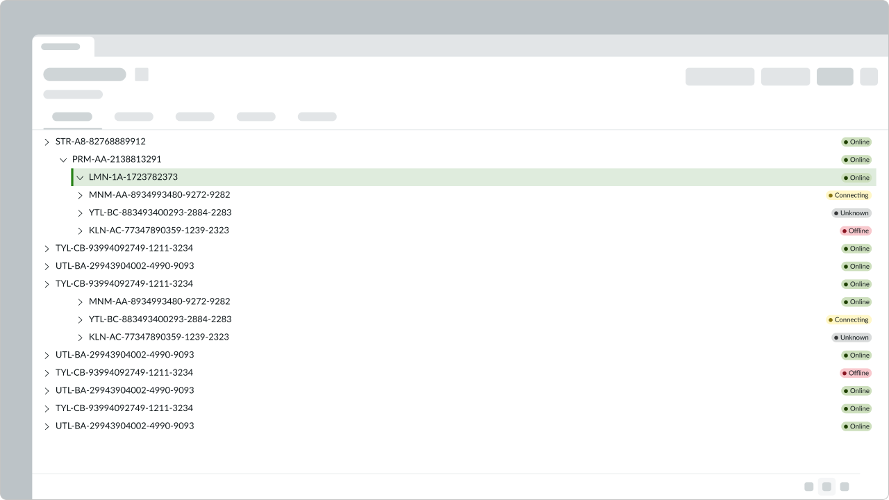 content tree label and highlighted value identifier far apart