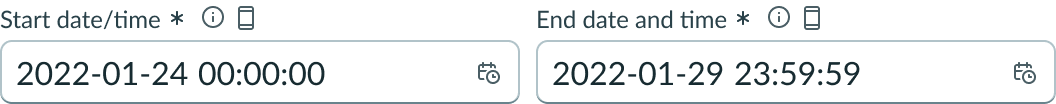 Shows date-time-interval with an icon in the label-inline slot.