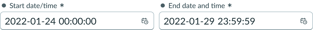 Shows the component with an unsaved field indicator.