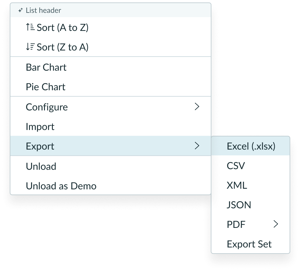 Flyout menu with width adjusted to fit the content