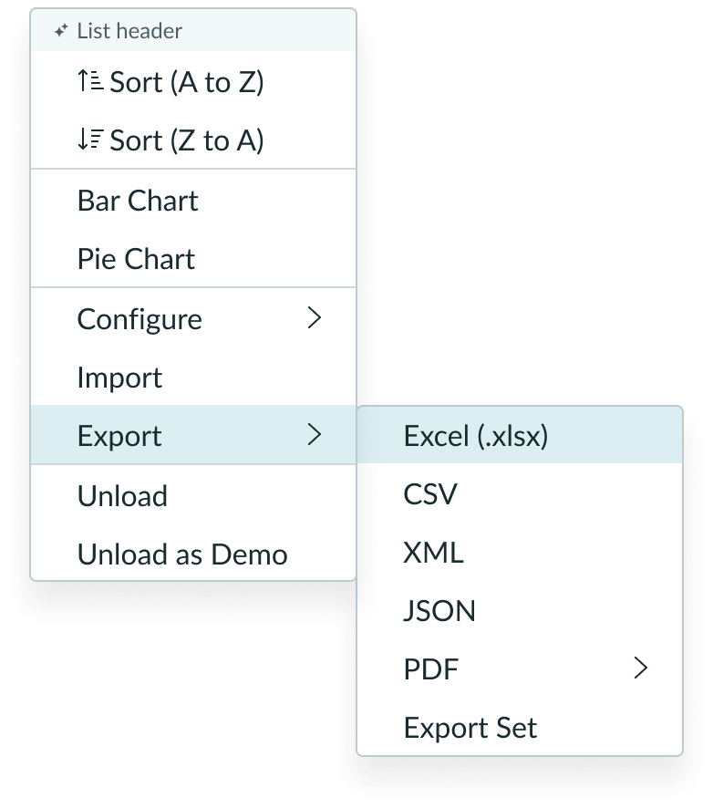 Flyout menu with a fixed width of 180px that is also applied to the open nested child menu