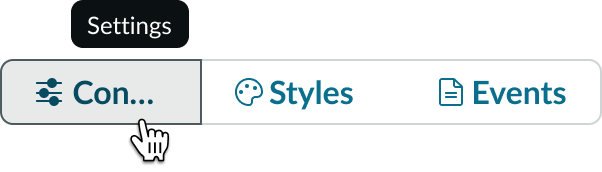 grouped button showing a custom tooltip appearing on hover