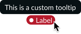 Highlighted value showing a tooltip on hover.