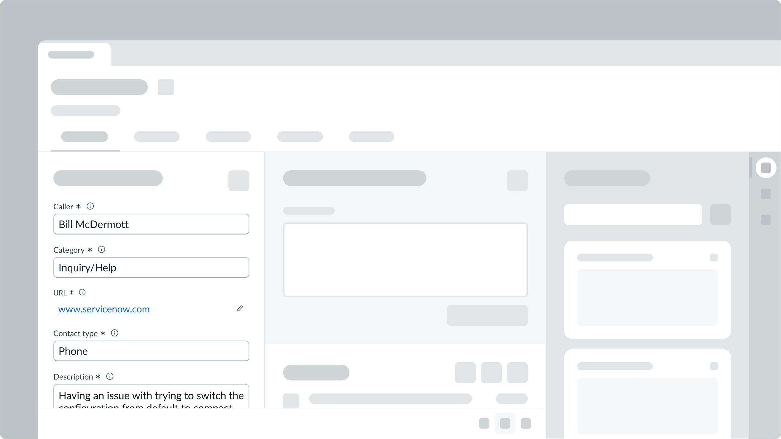 Using input URL with subcomponents