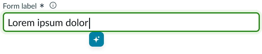 input field slot on the right side