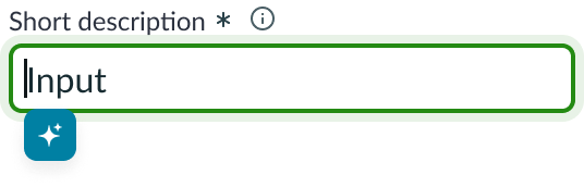 Dropdown trigger in the caret slot at the start of the input field