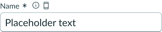 input field slot at the beginning of a form input field.