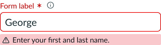 Shows field helper text in a popover displaying instructions for completing the input field