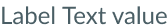 label value pair inline size small