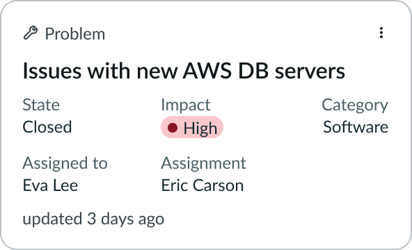 LVP stacked alignment horizontal equal example