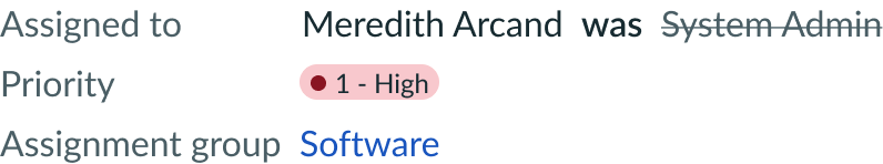 label value pair tabbed size medium