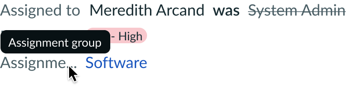 label value pair tabbed truncation
