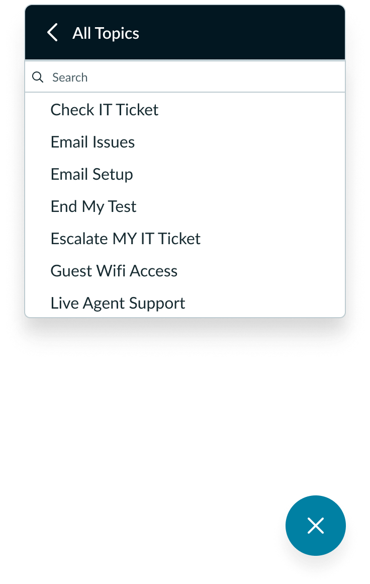 modeless dialog too far away from the circular button
that initiated it