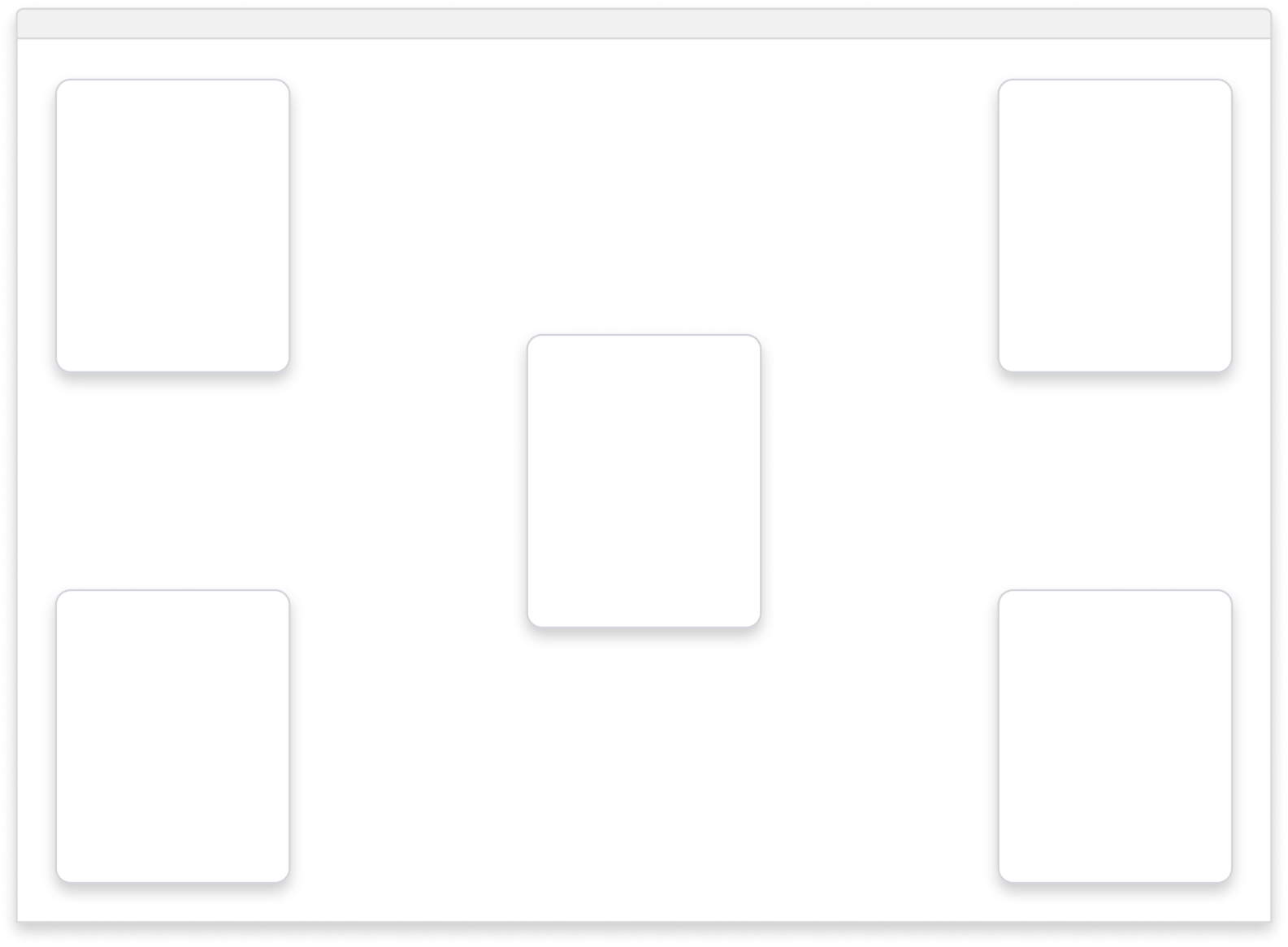 Shows the 5 different positions on a page