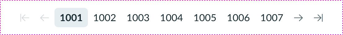 page numbers in a container shown in the ten-thousands