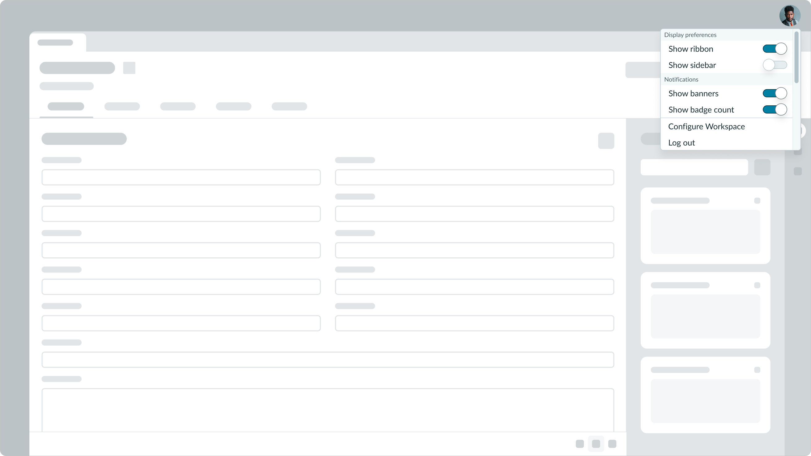 Example of using toggle to make immediate changes
