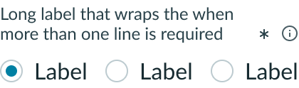 Shows label wrapping in the horizontal layout.